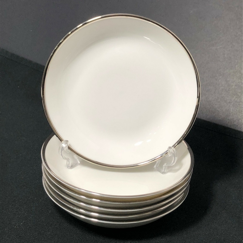 H&C Heinrich Bavaria Fruit Dessert Sauce Berry Bowls White Platinum - One Bowl